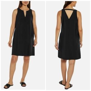 Banana Republic‎ XXL V Neck Sleeveless Dress Pockets Rayon Shift Lightweight 2XL